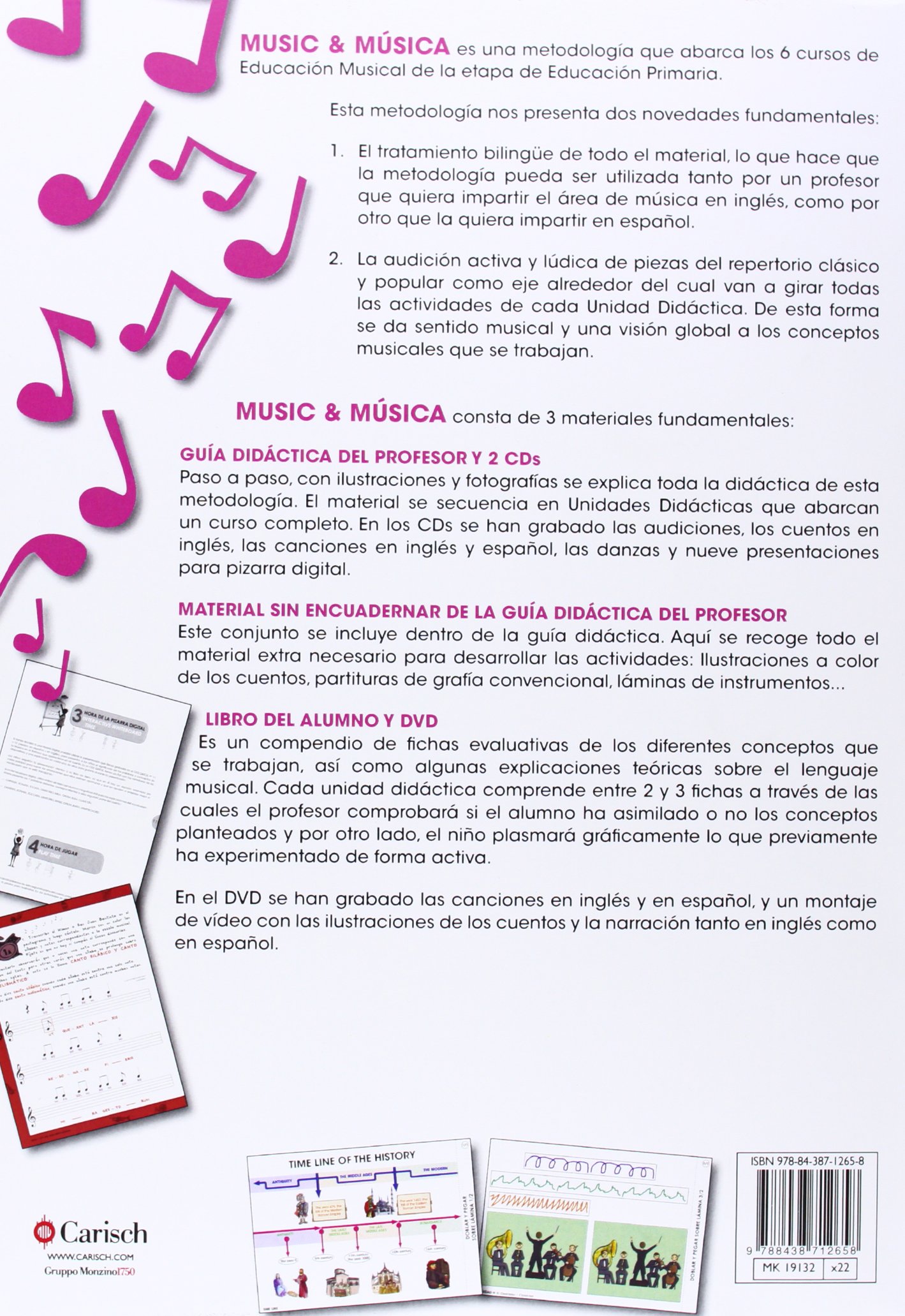 MUSIC AND MUSICA 6 - PROFESOR: MUSIC & MÚSICA VOL.6 (PROFESOR) + 2 CD - 9788438712658