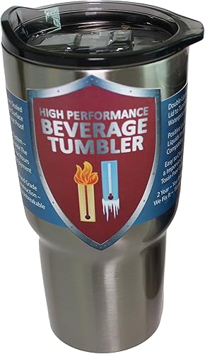 Miniatura 3 de NorChill - Tapa de vaso de acero inoxidable de 20 y 30 onzas, a prueba de derrames, resistente a salpicaduras, para vasos Yeti Rambler, RTIC y Ozark