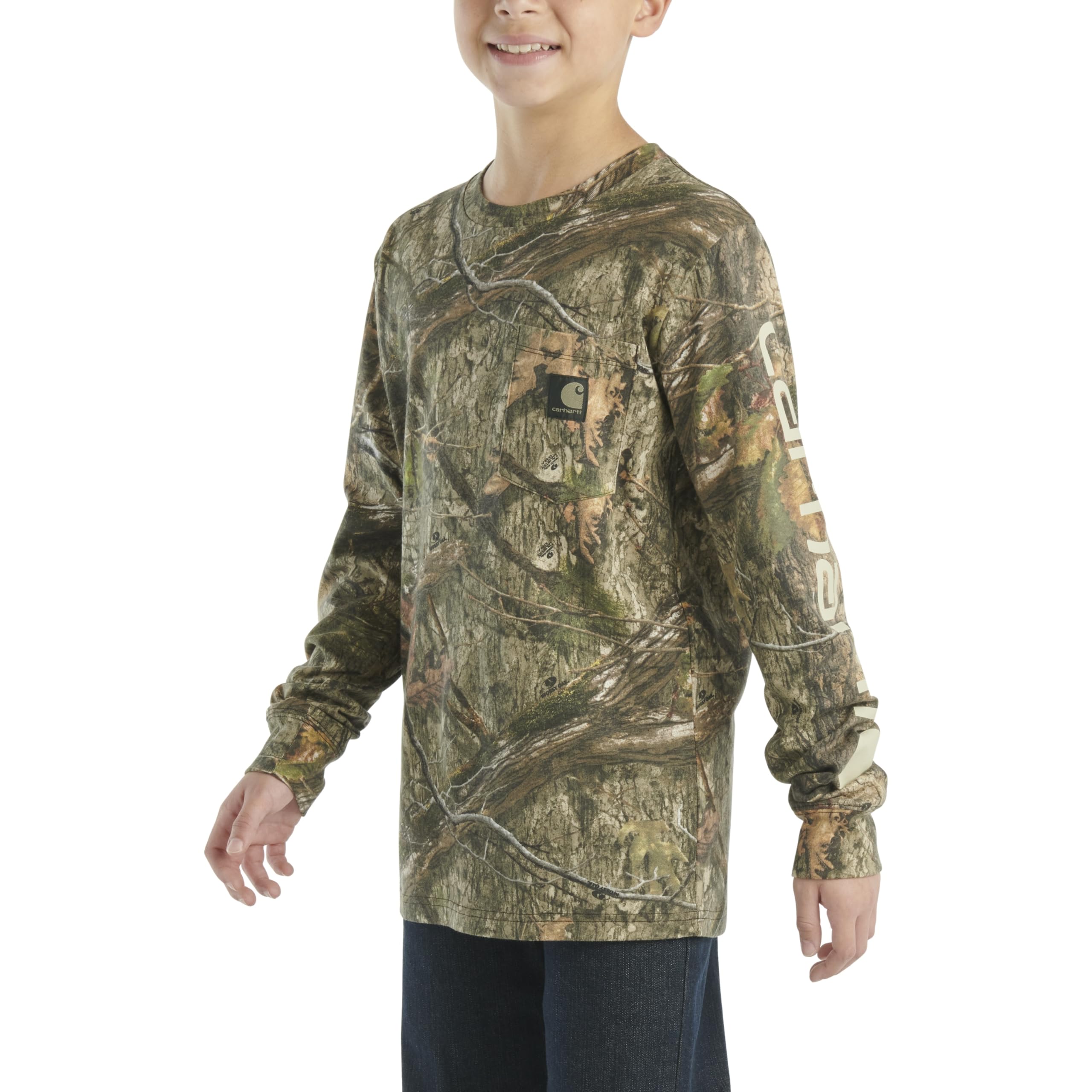 Carhartt Long Sleeve Crewneck T-Shirt with Pocket Bambini e Ragazzi