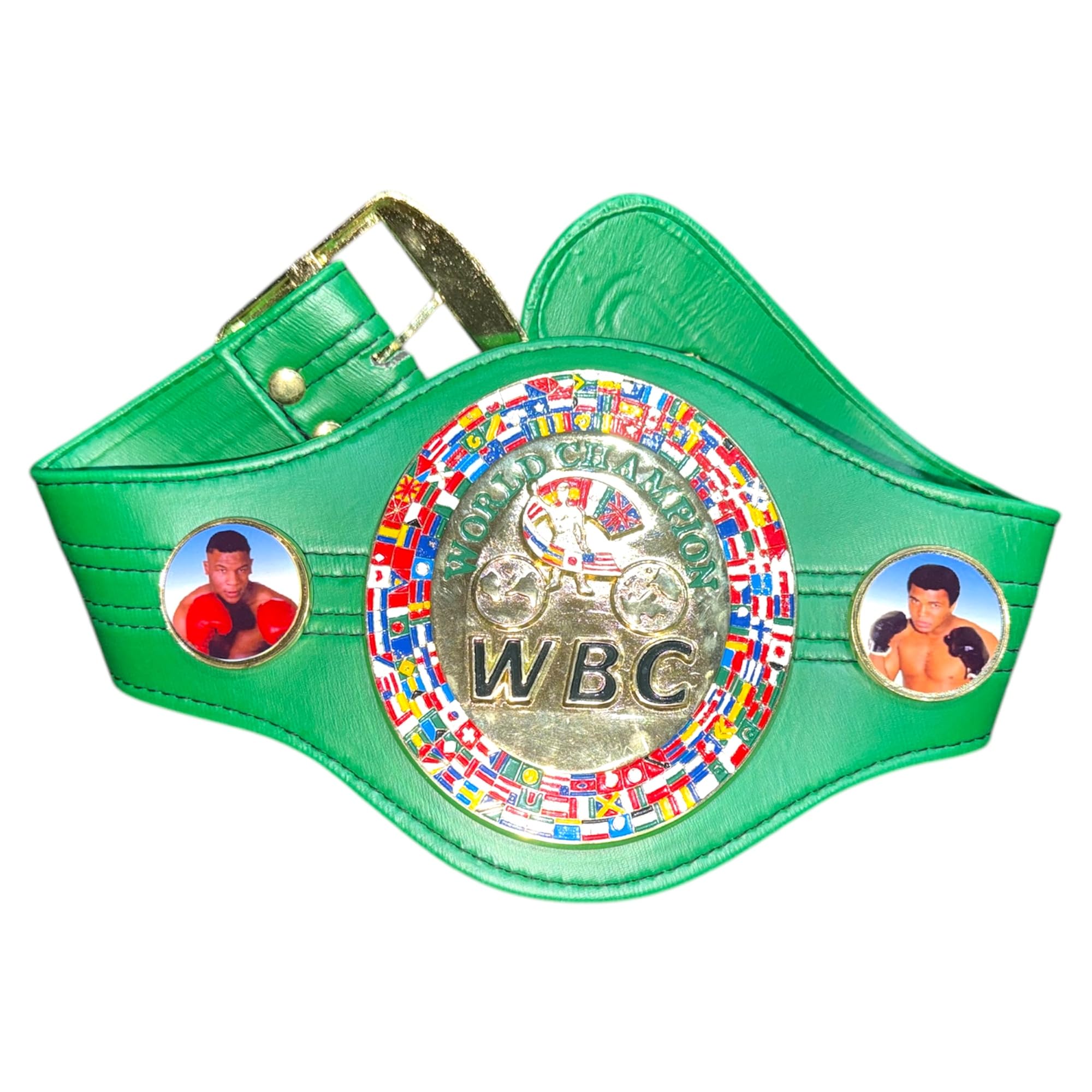 Cinturones de campeonato de boxeo para niños, WBC, WBA, IBF, WBO, IB, cinturón de cuero ajustable con placas de metal cromado pesado, cinturón de trofeo de campeón para niños, exhibición y