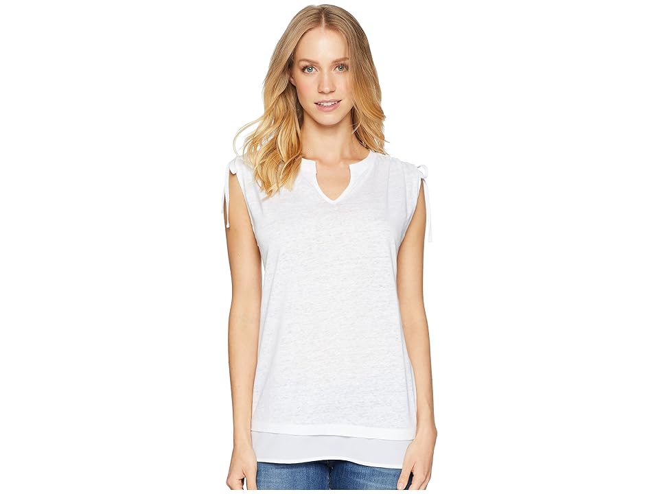 

Sanctuary Nora Mix Tee (White) Women's T Shirt