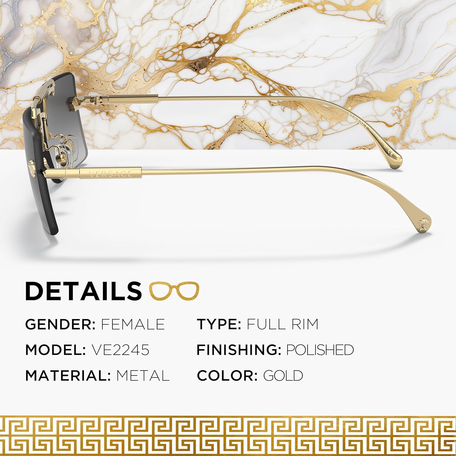 Versace VE2245 Óculos de sol retangulares não polarizados de 60 mm para mulheres – Armação de metal dourado com hastes douradas, 100% de proteção UV, óculos de sol leves e… em promoção! Veja a oferta e mais achadinhos de Óculos de sol 2 Hoje é o melhor dia para comprar Versace VE2245 Óculos de sol retangulares não polarizados de 60 mm para mulheres – Armação de metal dourado com hastes douradas, 100% de proteção UV, óculos de sol leves e… com aquele preço maroto! Promoção! Aproveite a oferta! 2