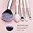 Jessup Brand 25pcs Professional Makeup Brush Set Beauty Cosmetic Foundation Powder Blusher Eyeshadow Blending Highlight Concealer Natural-Synthetic Hair Brushes Set (Pearl White/Silver)