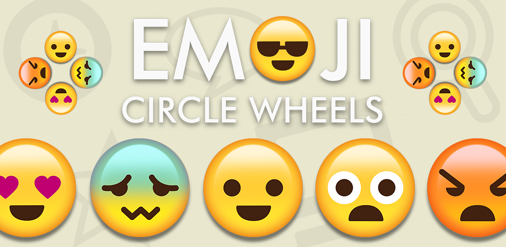 Emoji Circle Wheels Cute Symbols And Emoticons Art Spinner Game App