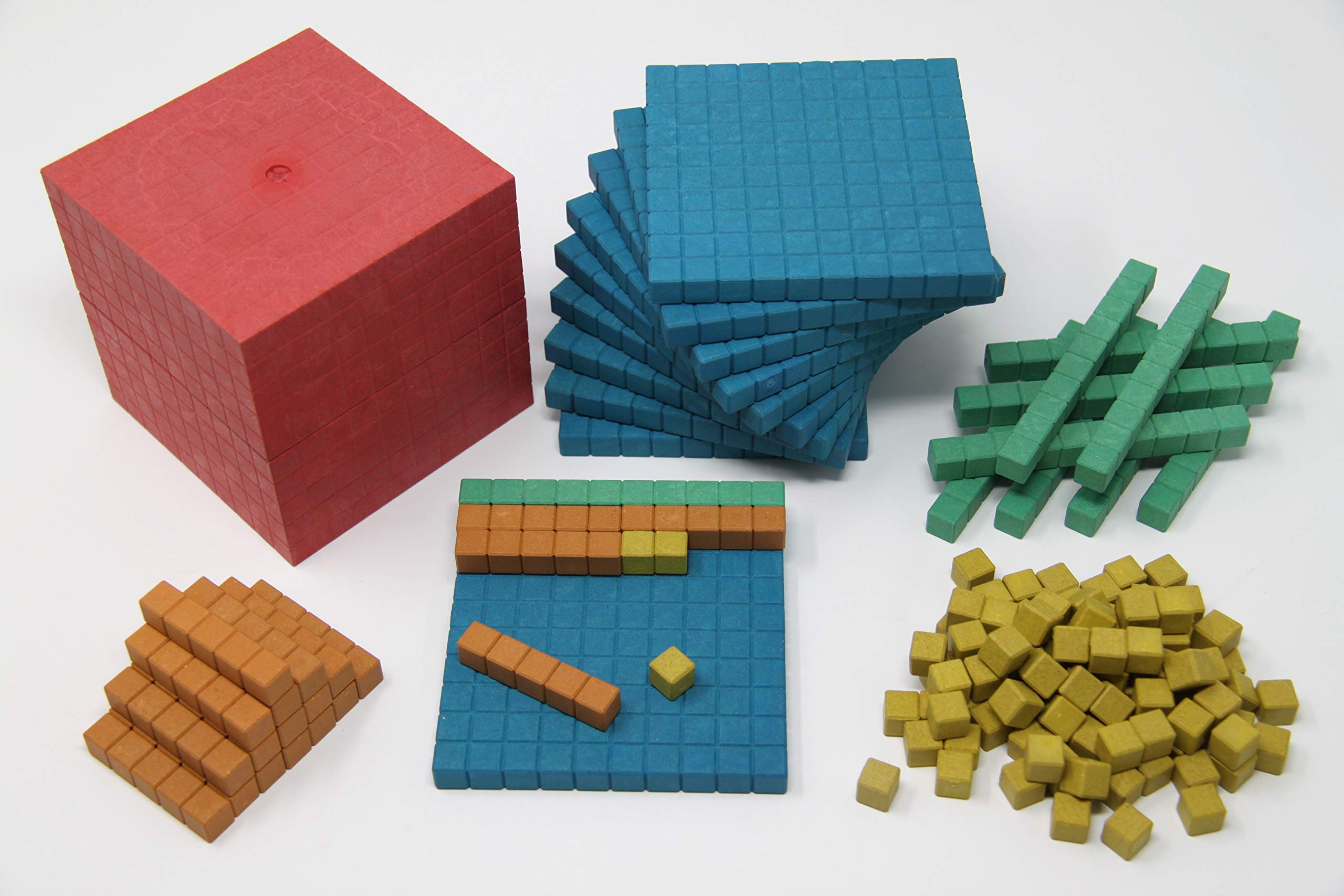 WISSNER aktiv Lernen WissnerR39578.000 Dienes Grundset 141 Teile farbig, Mehrfarbig 39595 aktiv Lernen - Dienes Hunderterplatte 29 Teile - RE-Plastic®