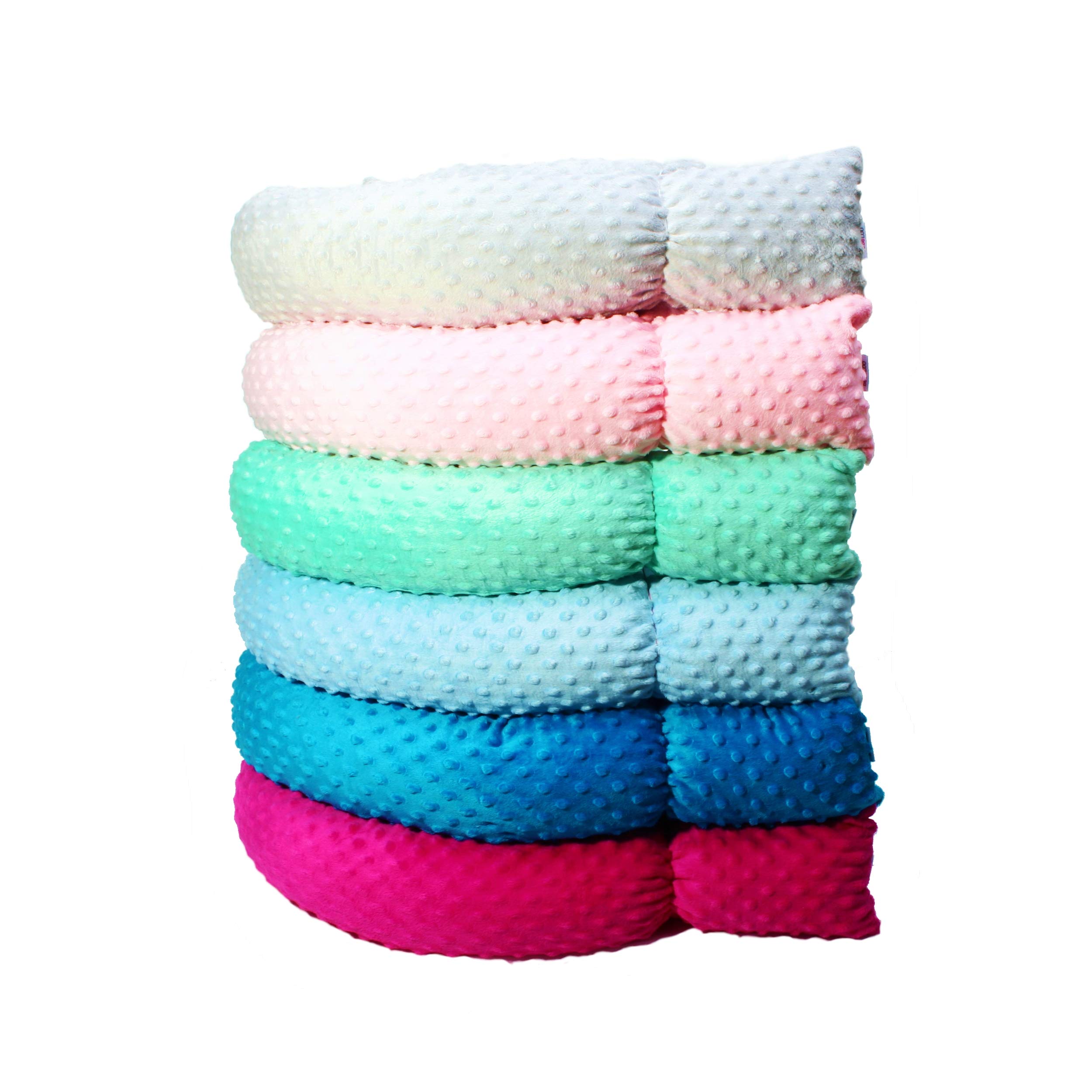 Coussin de positionnement latéral - En minky - Certifié Oeko-Tex - Rose - 300 cm