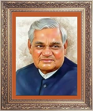 GOOFY TURTLE Sir Atal Bihari Bajpayee Big Photo Frame - 18x22 Inches for Home & Office Decoration