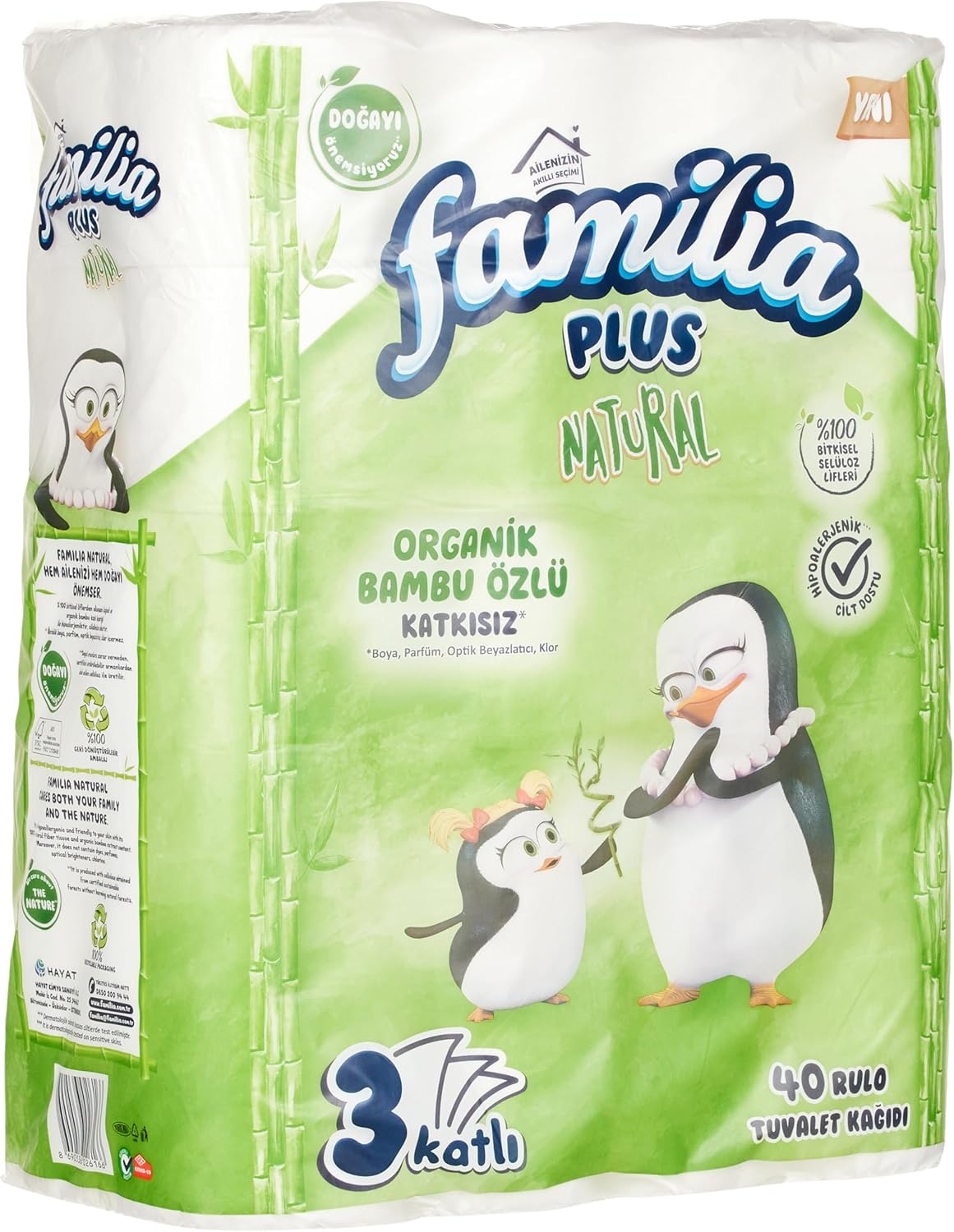 Familia Plus Natural 40'lı Paket Tuvalet Kağıdı