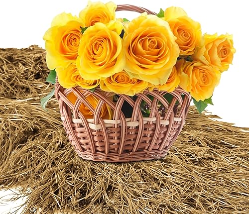 Miniatura 10 de XLX TURF Camino de mesa de hierba sintética de paja de 13 x 144 pulgadas, decoración de mesa de plantas artificiales verdes, fiestas, cumpleaños,