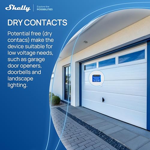 Shelly 1 Mini Gen 3, interruttore intelligente relé Wi-Fi, Bluetooth (1 pz) - 6