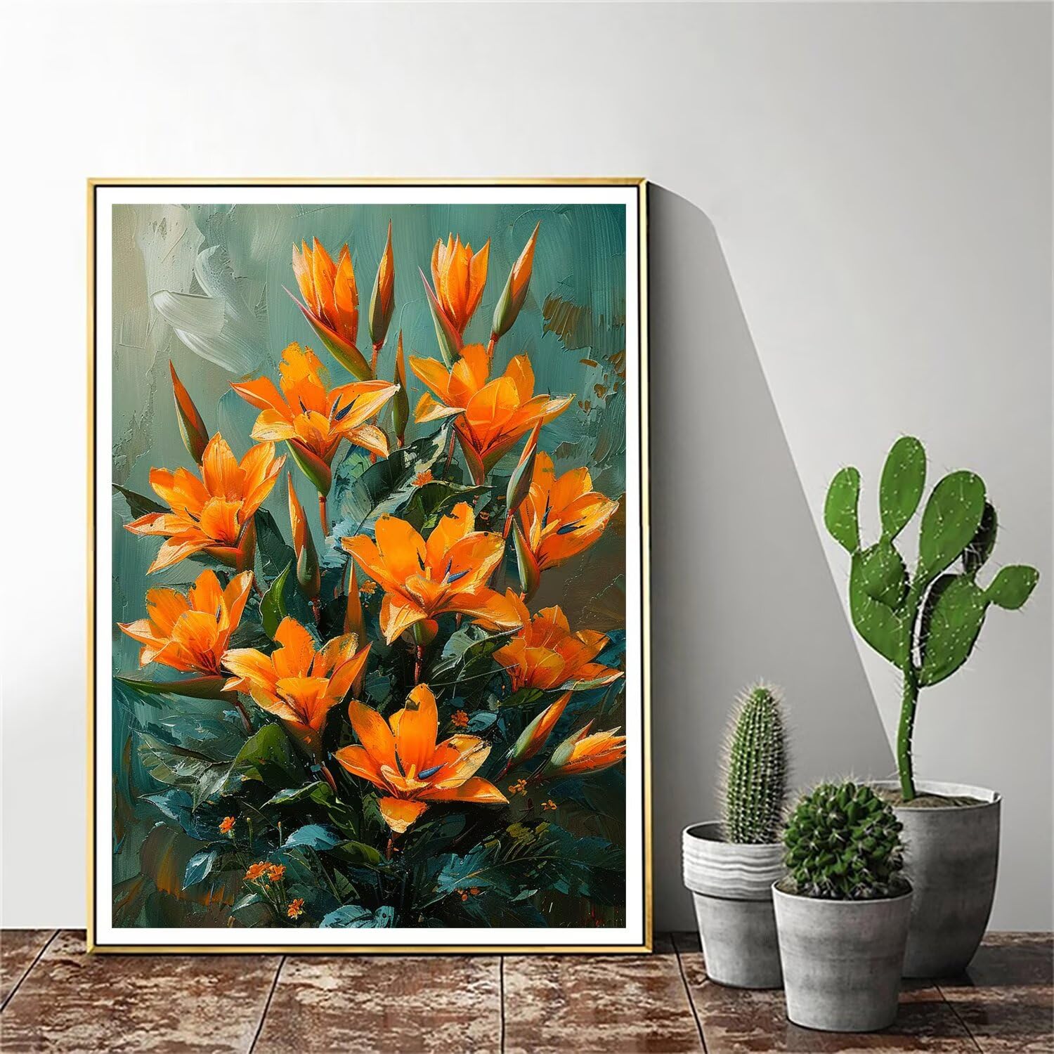 Pintar por Numeros Adultos pintar por numeros niños manualidades niños 10 años, DIY Pintar por Números de Pincel y Pintura acrílica Decoraciones para el Hogar Manualidades, sin Marco 60x80cm C-100