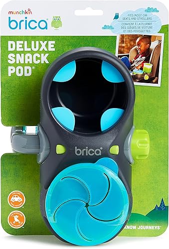 Miniatura 9 de BRICA vaina de comida de lujo para silla de bebé recipiente para bebida y comida AzulGris