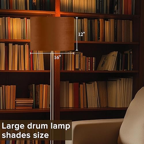 Miniatura 113 de GO&SO Juego de 2 pantallas de lámpara de terciopelo azul oscuro, tamaño mediano de 13 pulgadas superior x 13 pulgadas inferior x 10 pulgadas de alto