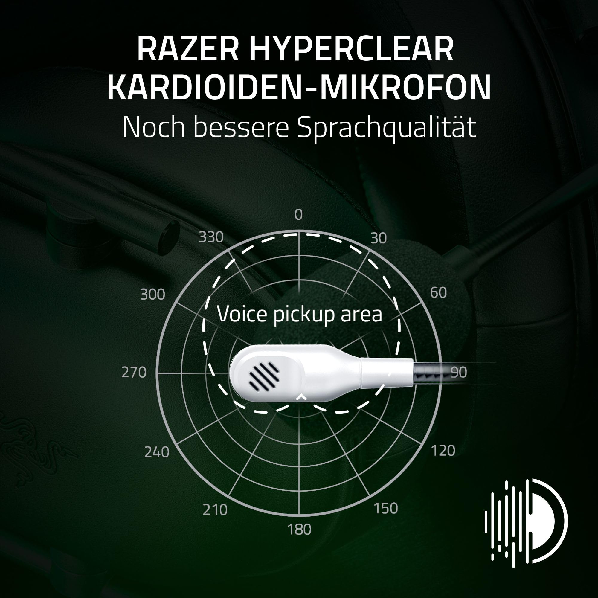 Razer BlackShark V2 X (Xbox) - Kabelgebundenes E-Sports Headset für Xbox S-X Konsole (250g – Bild 3