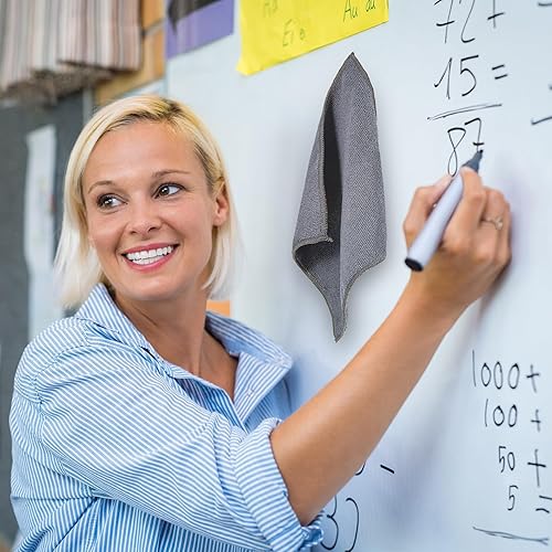 Miniatura 4 de 4 paños de limpieza magnéticos de microfibra, paño de borrado en seco, limpiador de pizarras blancas, borradores magnéticos, toallas de borrado
