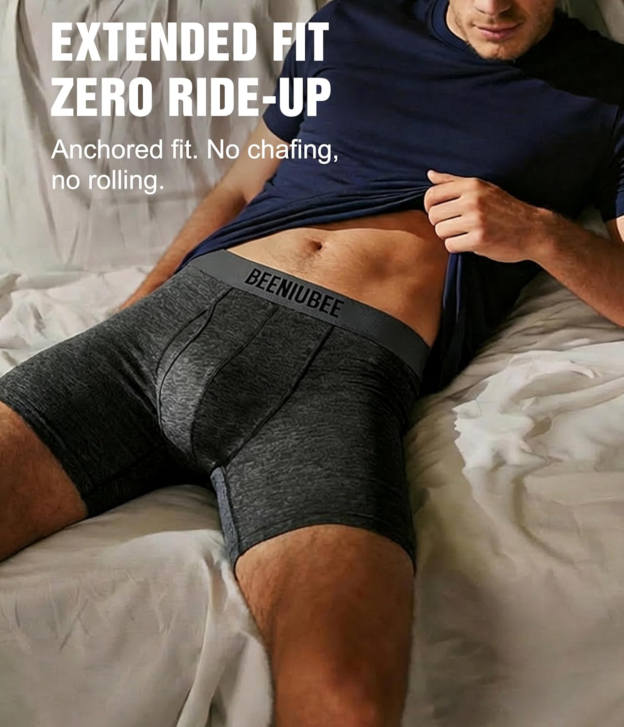 5 Pack Mens Merino Wool Underwear, Breathable Moisture Wicking Long Leg Boxer Briefs, Comfortable Soft Boxer Shorts