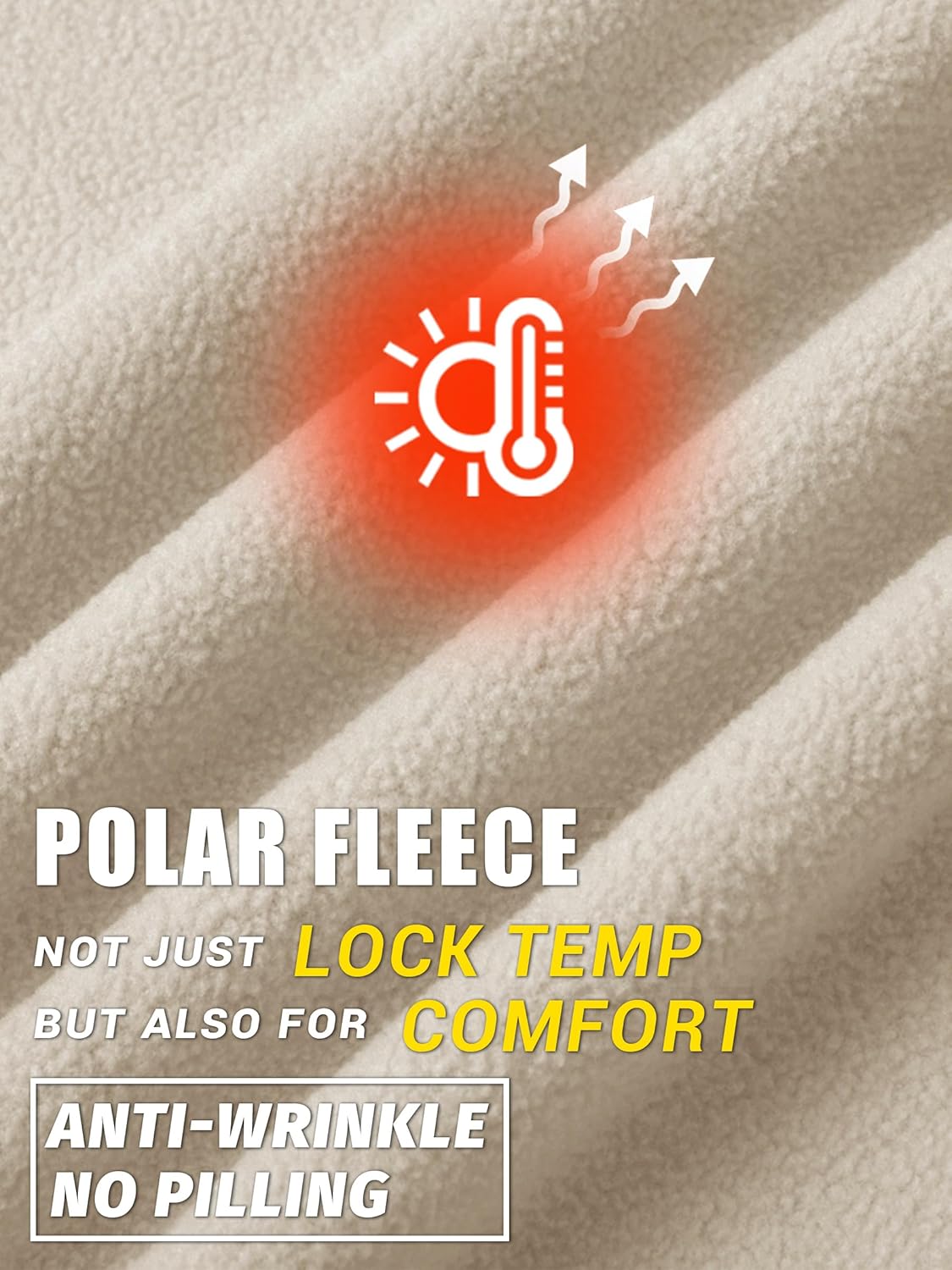 TACVASEN Men's Polar Fleece Jackets Lightweight Soft Winter Thermal Coats Outdoor Windproof Zip Up Jacket with Pockets - Image 4