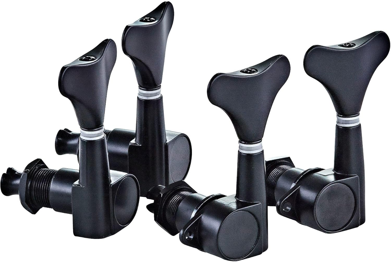 Die Cast Bass Guitar Tuning Machines 4 in Line-Right Hand Gloss Black