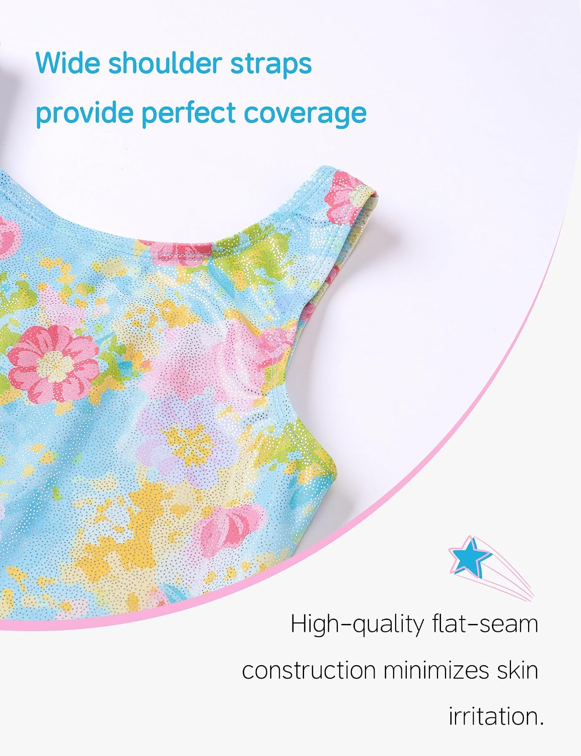 Gymnastics Leotards for Girls Toddler Kids Tumbling Shiny One-Piece Pro Unitard Biketards Dance 2-10 Years