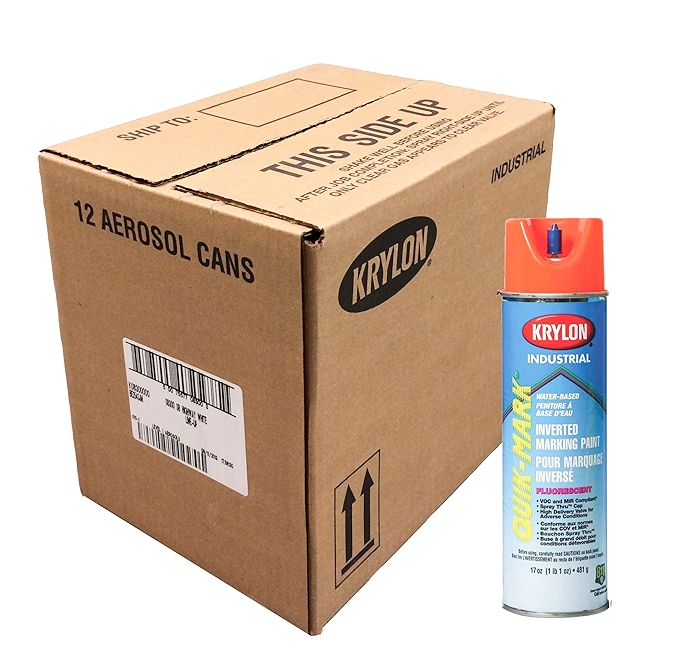 Quik-Mark™ 水性荧光橙色倒置标记漆