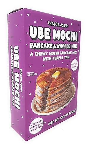 Miniatura 4 de Trader Joe's - Mezcla para panqueques y waffles Ube Mochi, sin gluten, peso neto de 13.3 onzas (13.30 oz) - Paquete de 2