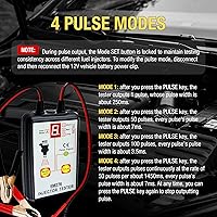 Vista 5 de All-sun comprobador para inyector de combustible, auto diagnóstico, 4 modos de pluse 12 V