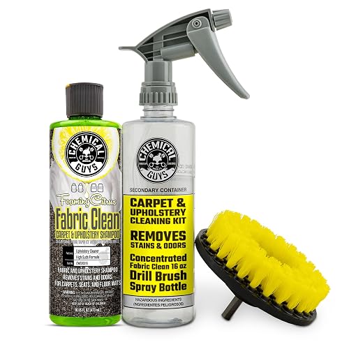 Chemical Guys Citrus Foaming Fabric Cleaner Drill Brush 16 oz