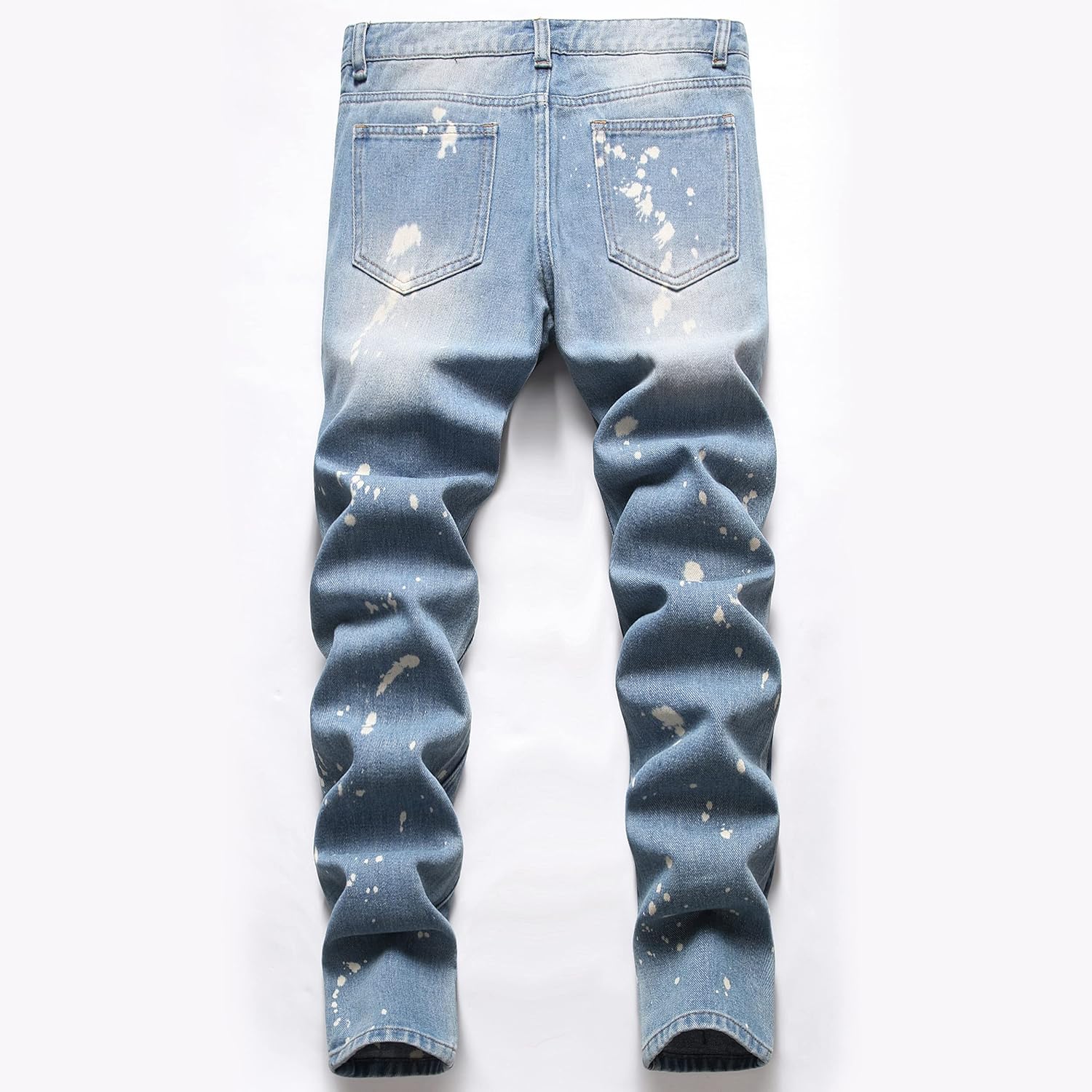 Boy's Skinny Fit Ripped Destroyed Distressed Slim Fashion Stretch Jeans Pants - Image 2