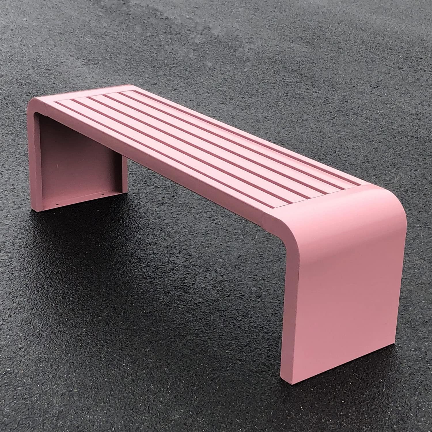 Outdoor Bench Metal Bench Patio Bench, Steel Frame Garden Bench