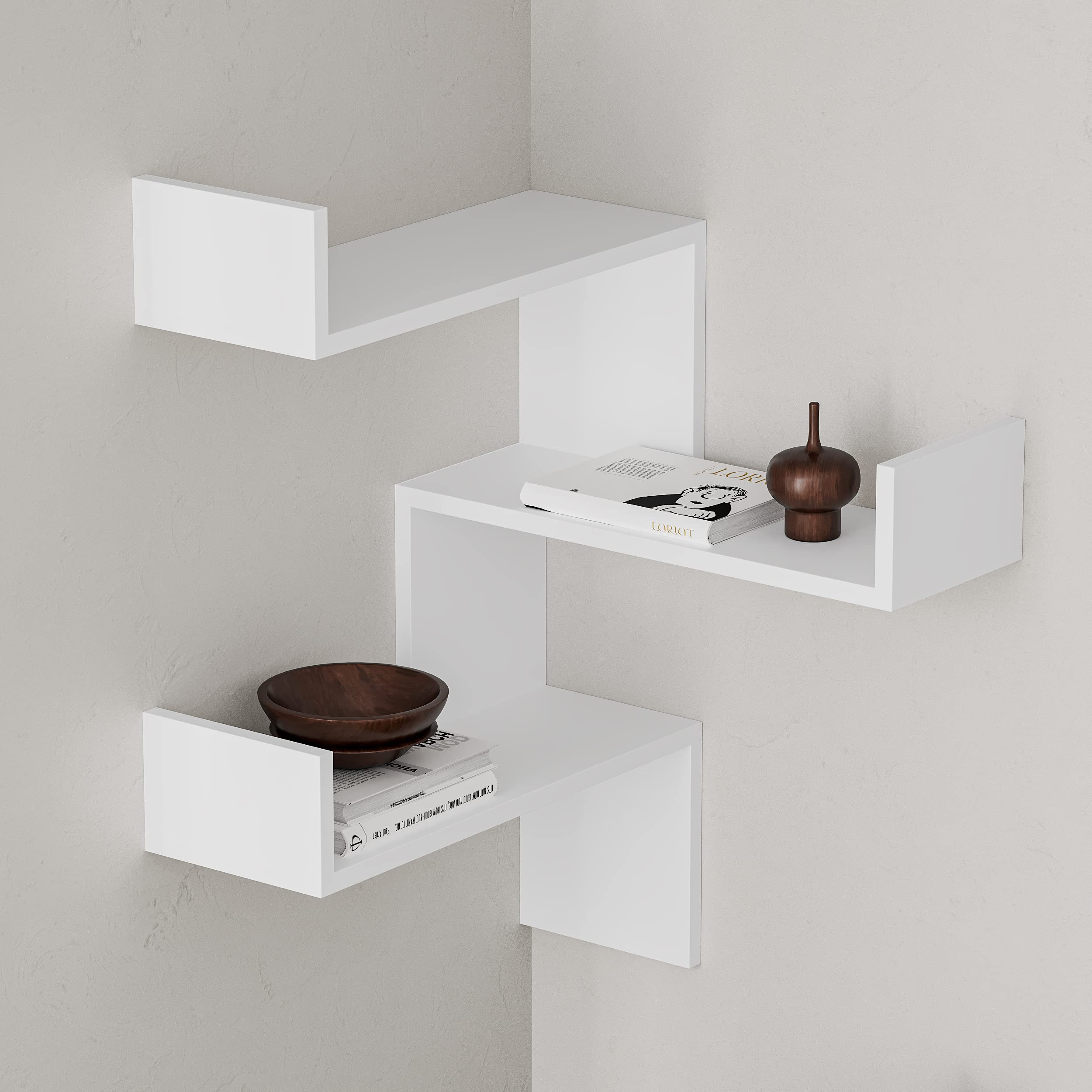 HOMCOM Vrijstaande Stelling Boekenplank Kantoorstelling Met 3 Niveaus Opbergkast Archiefkast Keukenstelling~138skal8in801