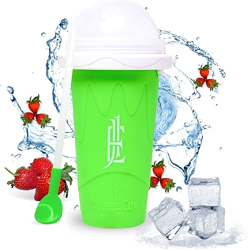 EJ1 Slushie Maker Cup TIK TOK Frozen Magic - Taza de silicona de doble capa  Batido de leche granizado de enfriamiento rápido, batido de helado, disponible en Yaxa Colombia