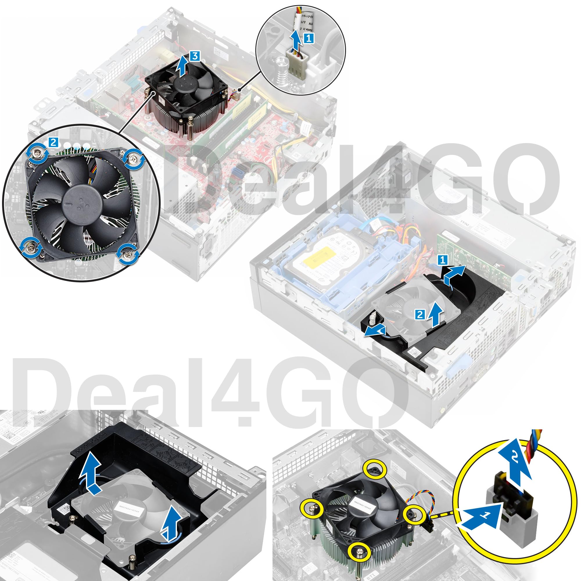 Amazon.com: Deal4GO 65W CPU Cooling Fan Heatsink Y8T2X 3VRGY