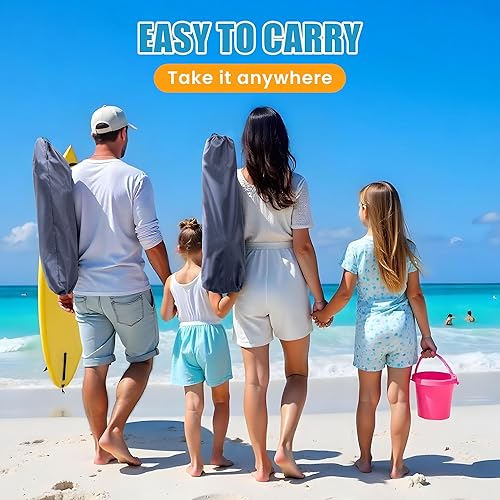 Miniatura 2 de Lamberia Silla de playa plegable para adultos, paquete de 2, sillas de playa bajas portátiles con capacidad de 300 libras, silla de campamento