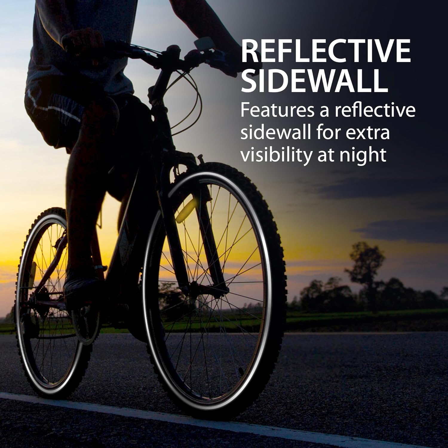 Fincci Marudo 29 x 2.10 Inch Bike Tire, 52-622, Reflective Wall, Foldable, Tough & Durable Nylon Rubber, Kevlar Bead, Set of 2 – Compatible with MTB, Gravel & Hybrid Bicycles