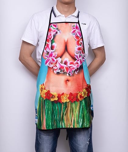 Miniatura 7 de Kitchen Sexy - Delantal divertido para adultos, para cocinar, barbacoa, hornear a la parrilla, bikini para mujer, delantal de personaje de cómic,