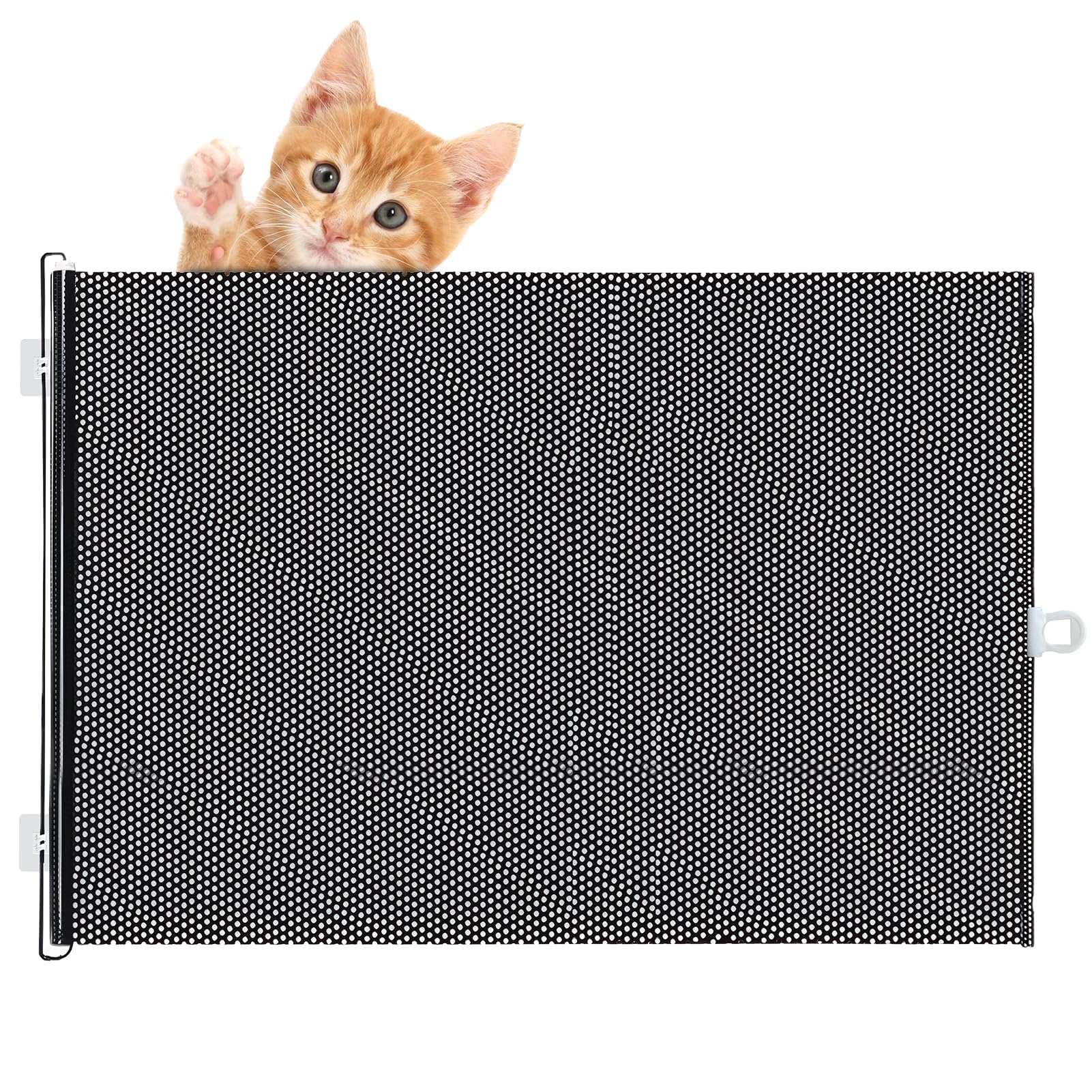 Retractable Baby Stair Safety Barrier No Drilling Extendable Safety Barrier for Babies and Pets (85 x 140 cm)