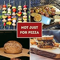 Vista 5 de ThermiChef 14" by 14" Pizza Steel (1/4" Thickness) - Multipurpose Cooking Steel for Ovens & Grills - Made in the USA