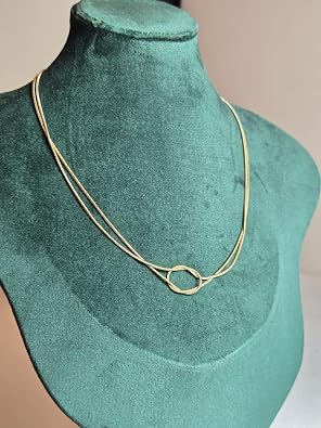 Sonsuz Bağ Çelik Gold Kolye Şık Tasarım Kararmaz Suya Dayanıklı Sonsuzluk Zincir