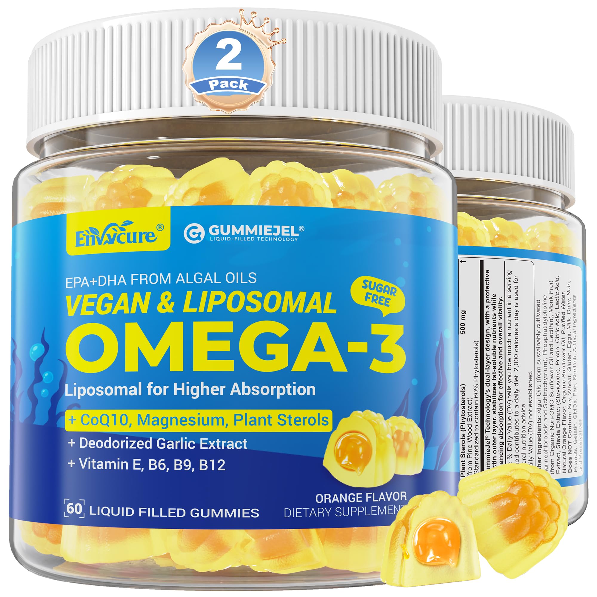 アロマグッズ INJUV OMEGA-3 Amazon.com: Omega-3 Gummies + CoQ10+ Magnesium- EPA 600mg & DHA