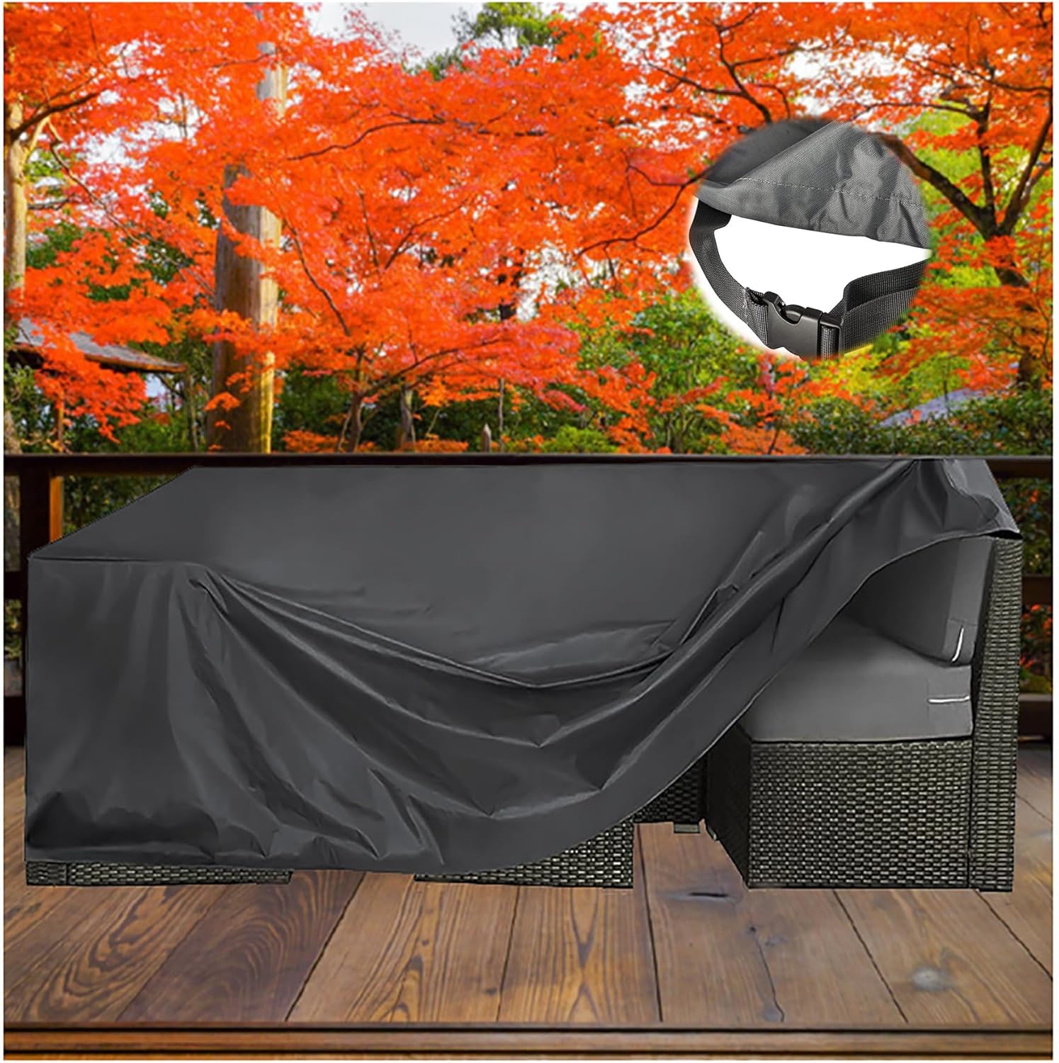 Patio Furniture Covers Waterproof Outdoor Sofa Cover Heavy Duty Patio Couch Cover Gray