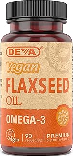 DEVA Vegan Flaxseed Oil - 90 Vcaps