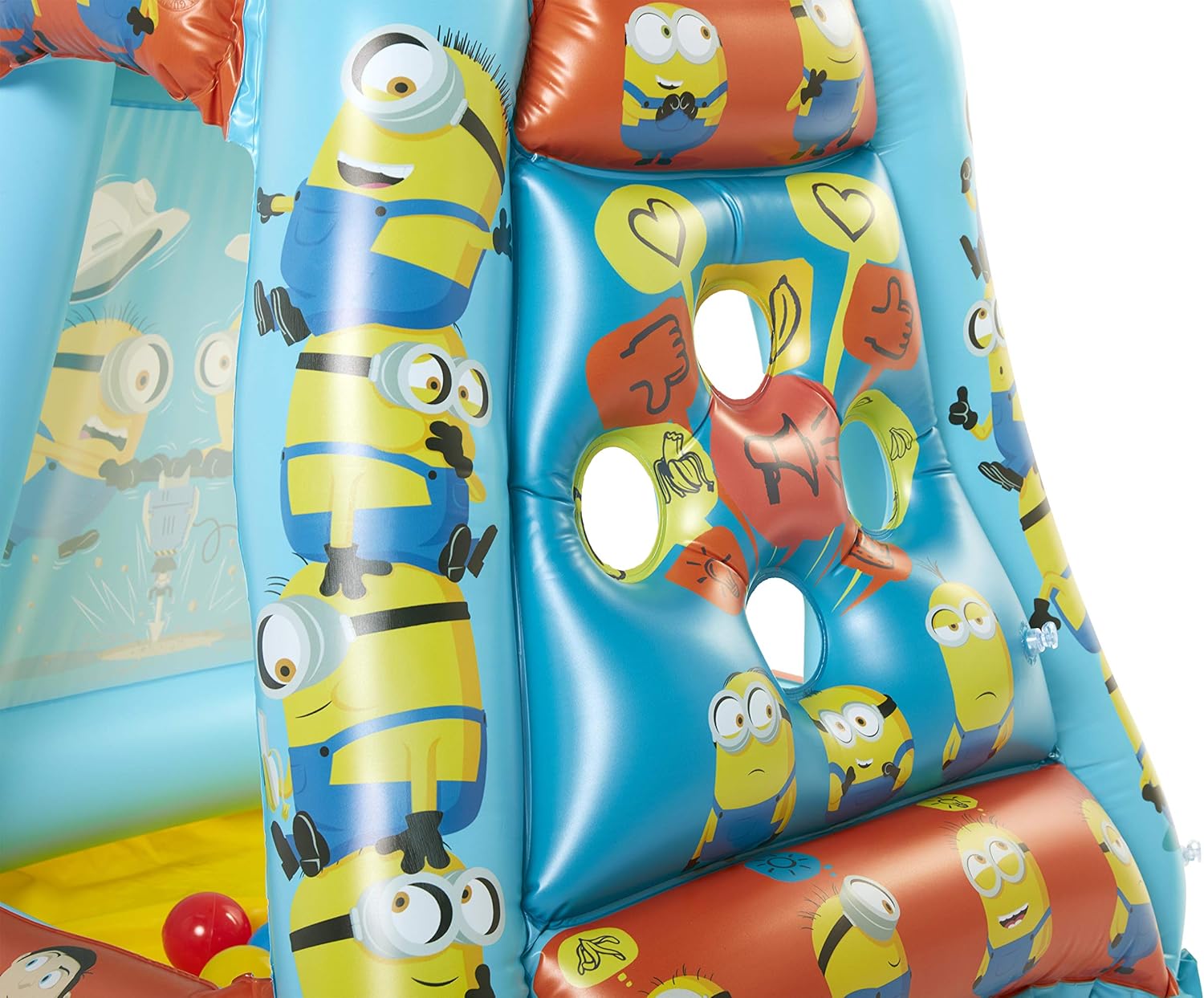 Illumination Minions: The Rise of Gru Ball Pit 20 Balls - Toddler Jungle Gym Playhouse Inflatable for Boys Girls Kids [Balls Included]