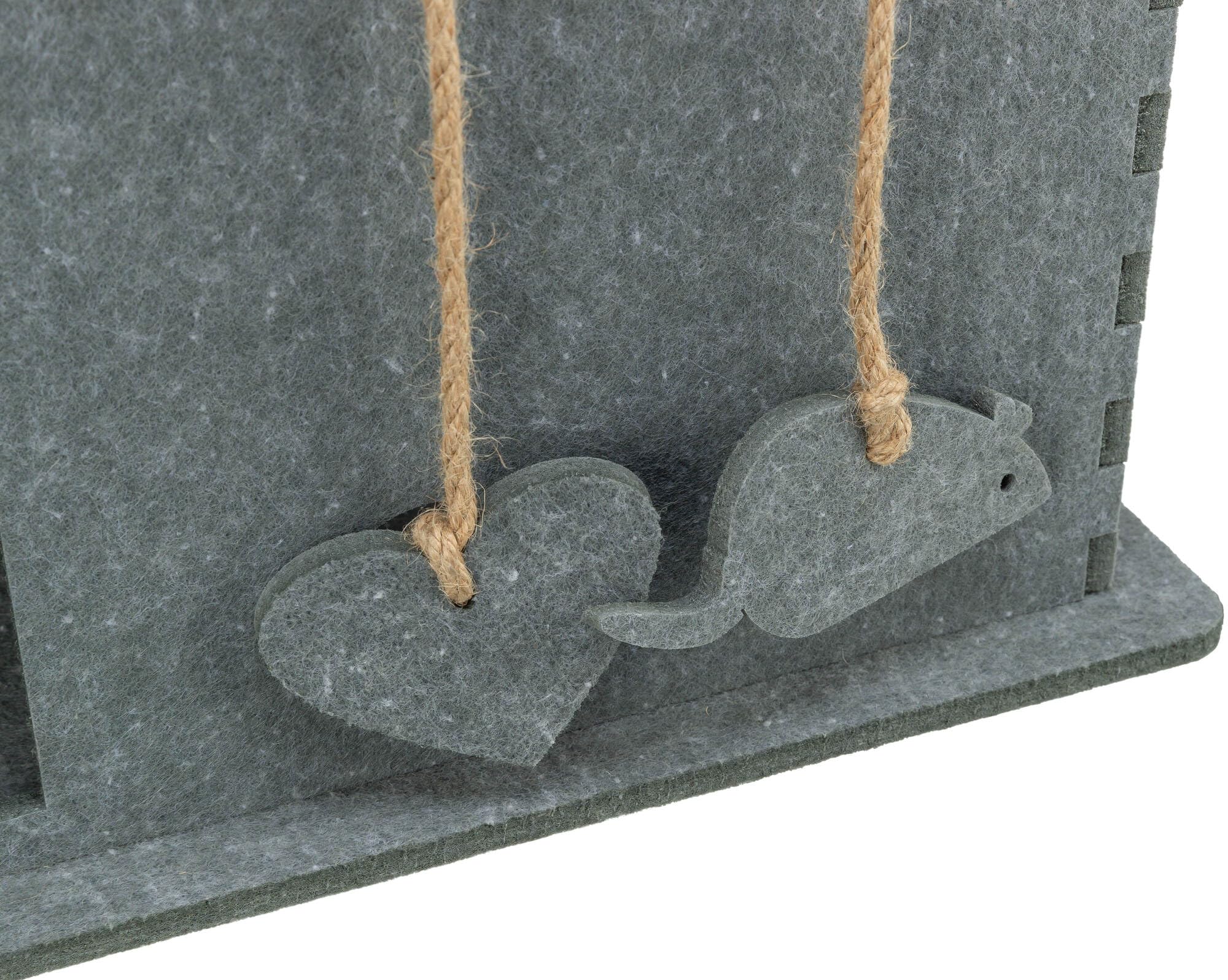 TRIXIE Katzenhöhle Lene, kuschelig & waschbar – 54 x 30 x 35 cm, grau
