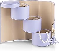 Vista 11 de Vlando Viaggio - Joyero pequeño, caja de almacenamiento para accesorios de viaje A. Gris