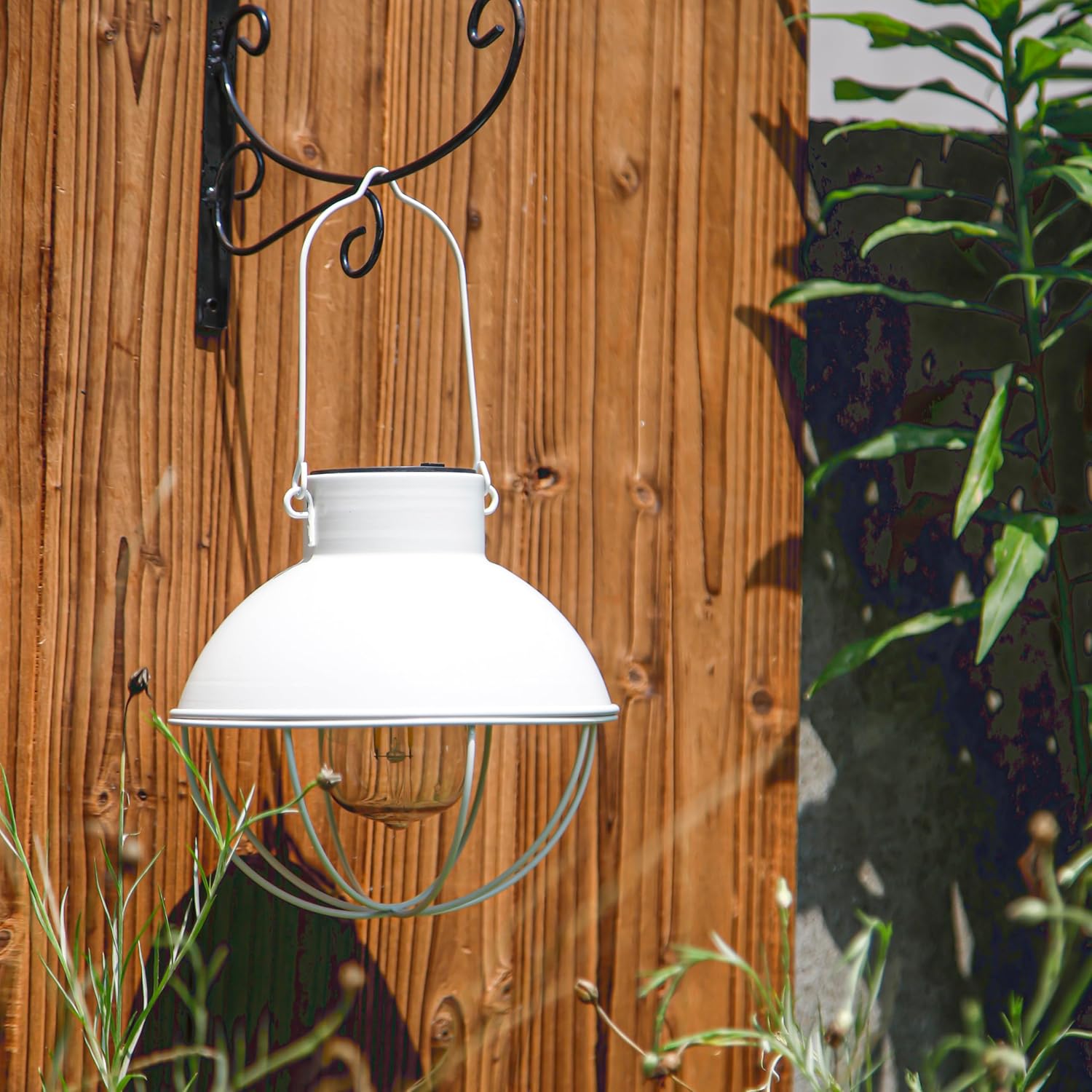 YAKii Lot De 2 Lanternes Solaires à Suspendre En Métal