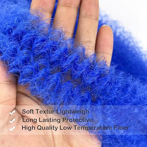 Miniatura 6 de Cabello trenzado Marley Twist de 24 pulgadas, 8 paquetes de cabello afro trenzado elástico preseparado para rizos suaves de mariposa, extensiones de