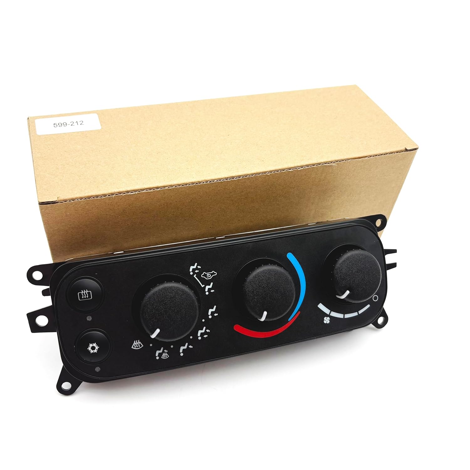 Car Air Conditioning Switch Panel OE 599-212 HVAC Control Panel Compatible with Select Dodge Models