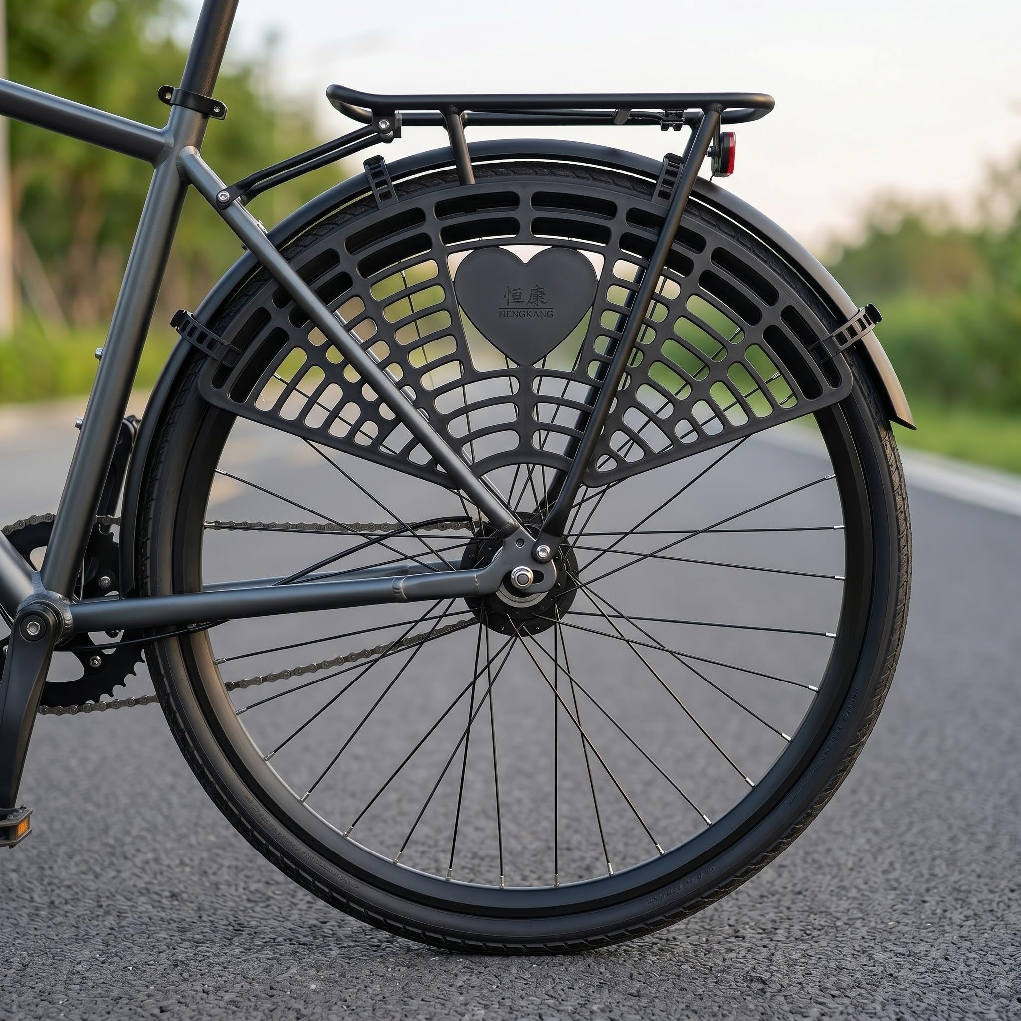 STOBAZA 2 Stück Rücksitz Schutznetz aus Kunststoff für E Bike und Fahrrad mit Stabiler Struktur und Fußschutz gegen Einklemmen für