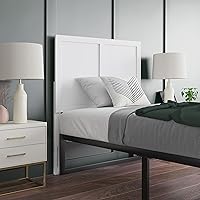 Vista 12 de EMMA + OLIVER Omar Cabecera de madera tamaño individual, cabecera de dos paneles en color marrón oscuro