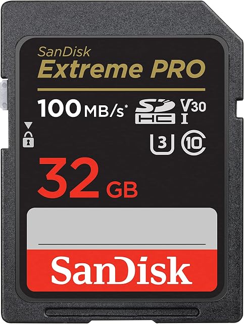 SanDisk 32GB Extreme PRO SDHC card + RescuePRO Deluxe, up to 100MB/s, UHS-I, Class 10, U3, V30
